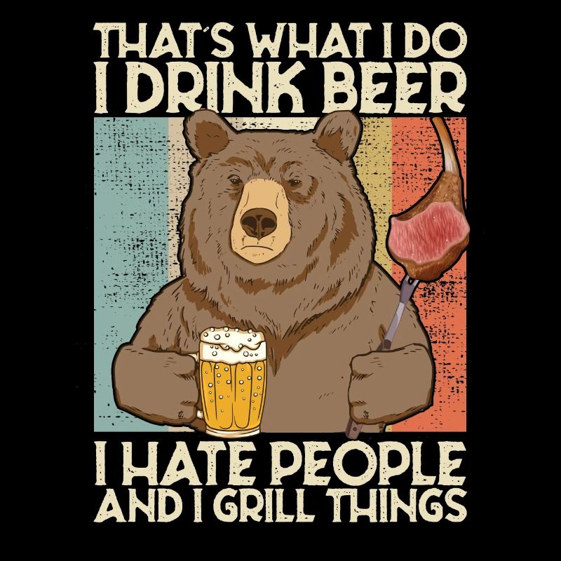 Beer grill BBQ saying grill master hero father dad