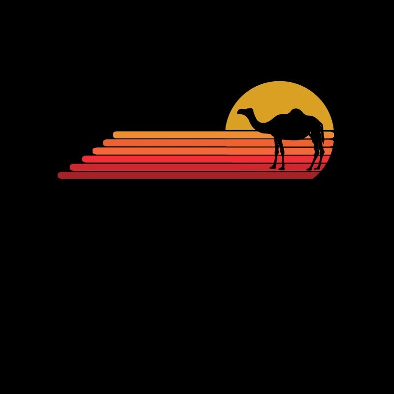Camel Dromedary Retro Vintage Style Gift Idea