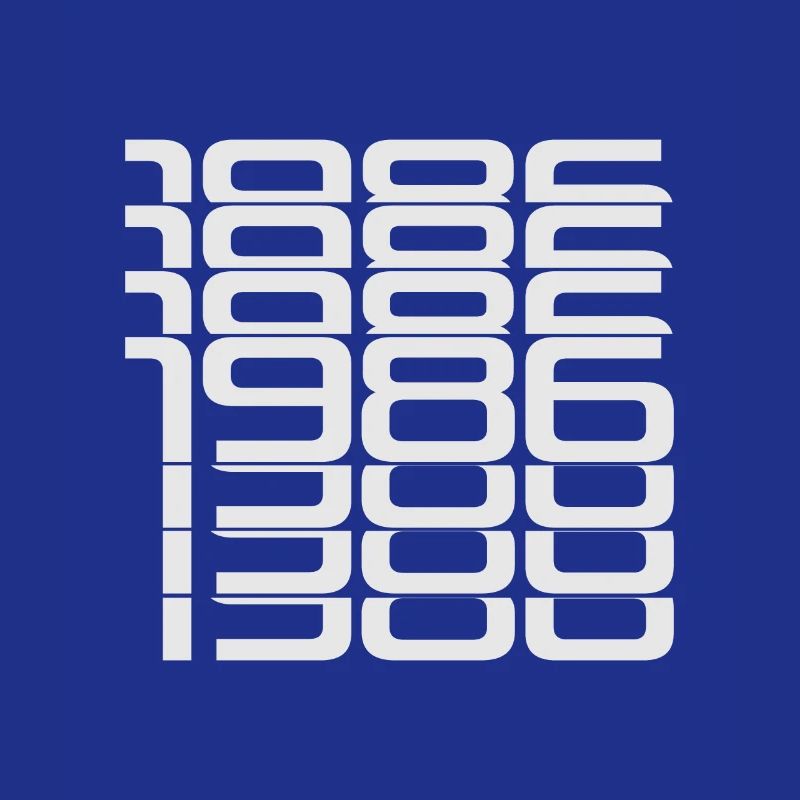 1986 Stack Ziffern Muster