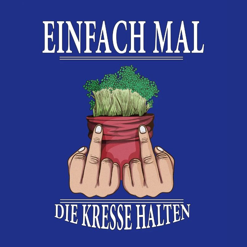 Gärtner Einfach mal die Kresse halten im Garten