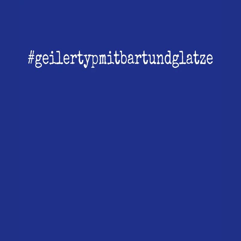 Geiler Typ Mit Bart & Glatze Glatzkopf Bartträger