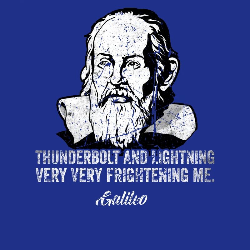Thunderbolt lightning Galileo Philosopher Physics