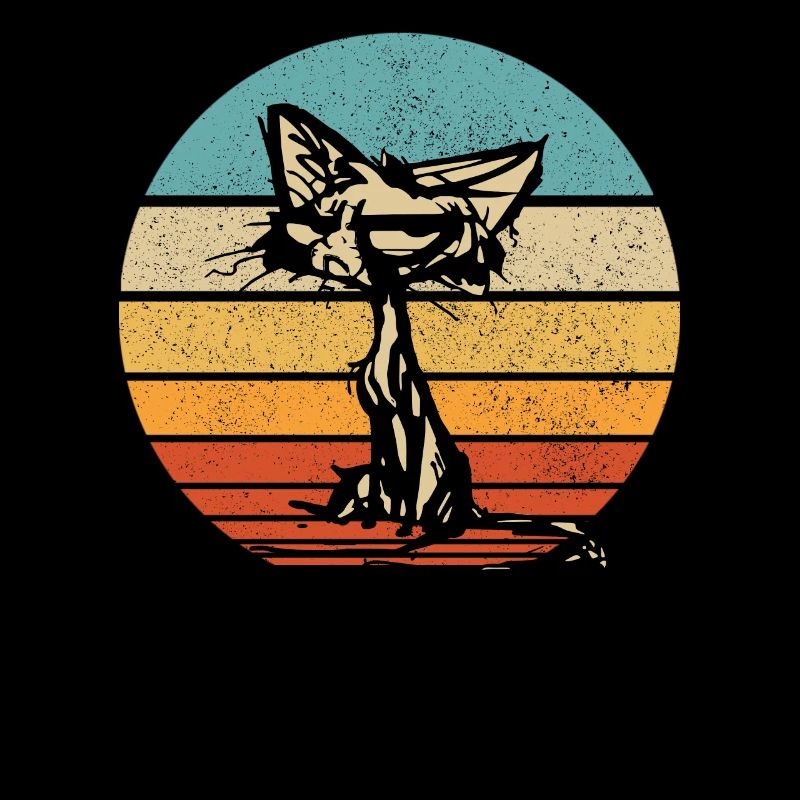 Chat chat méchant fée chat chat rétro vintage