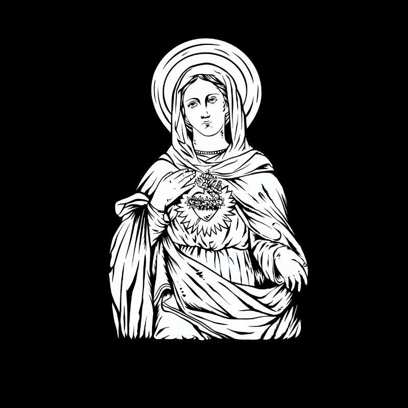 Sainte Vierge Marie Mère Chrétienne Jésus