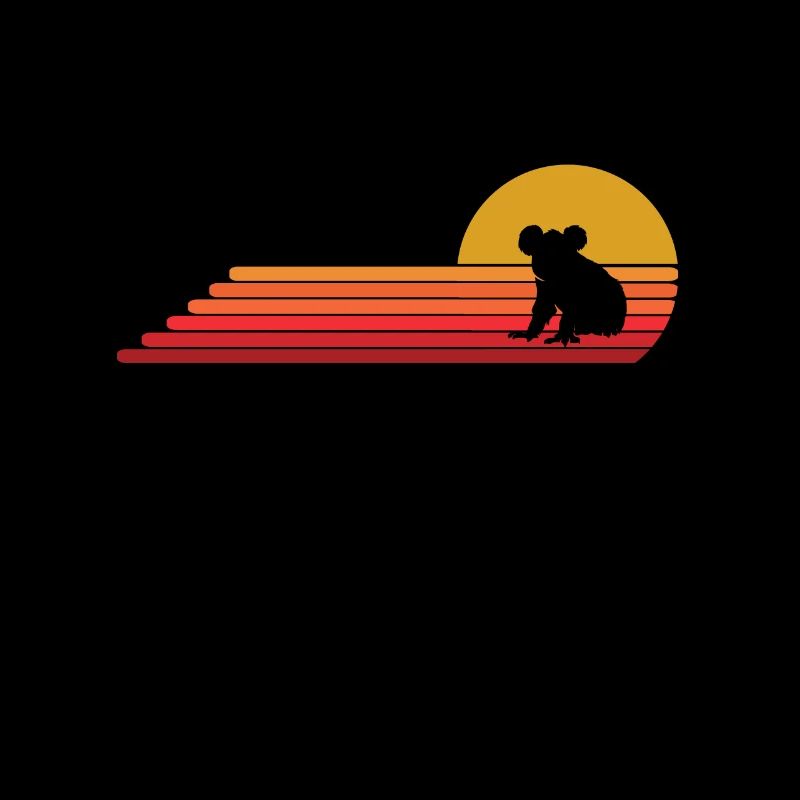 Koala Beuteltier Rétro Vintage Style Idée cadeau