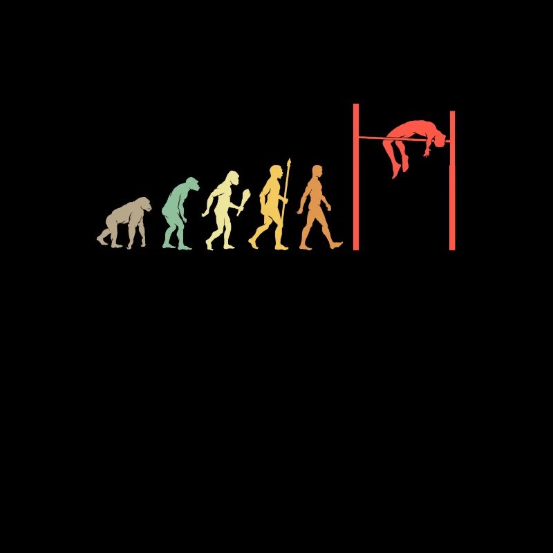 Vintage High Jumping Evolution Athlete Gift Idea