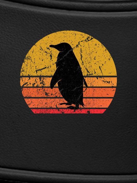 Retro Sun Penguin Animal Gift