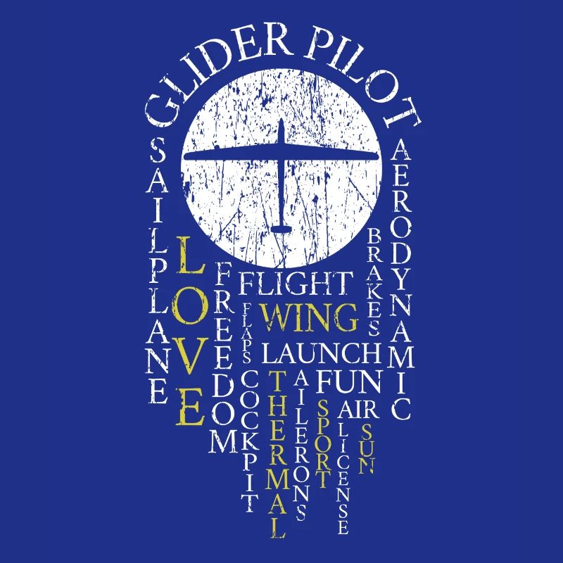 Glider Pilot Retro Gliding Definition Sailing