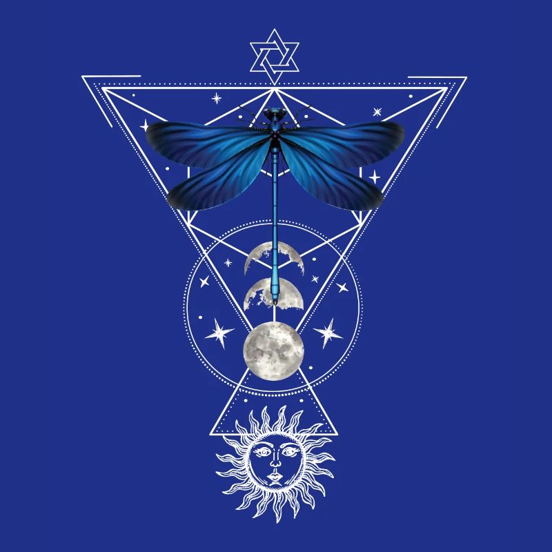 Okclutisme lune Phase Witchcraft Libellule Tarot