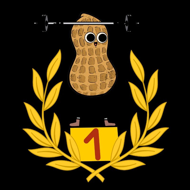 peanut bodybuilder body building weights dumbbell