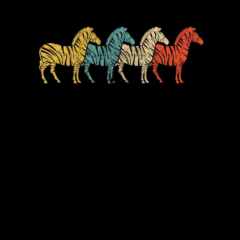 Vintage Retro Pop Art Zebra Geschenk