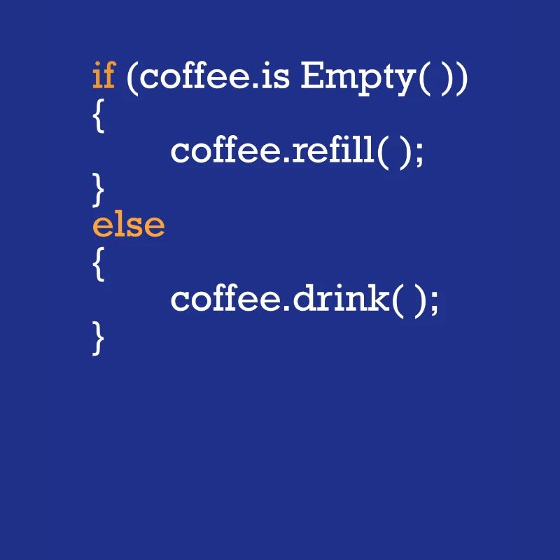 Programmierer Kaffee Witz Programmcode Scherz