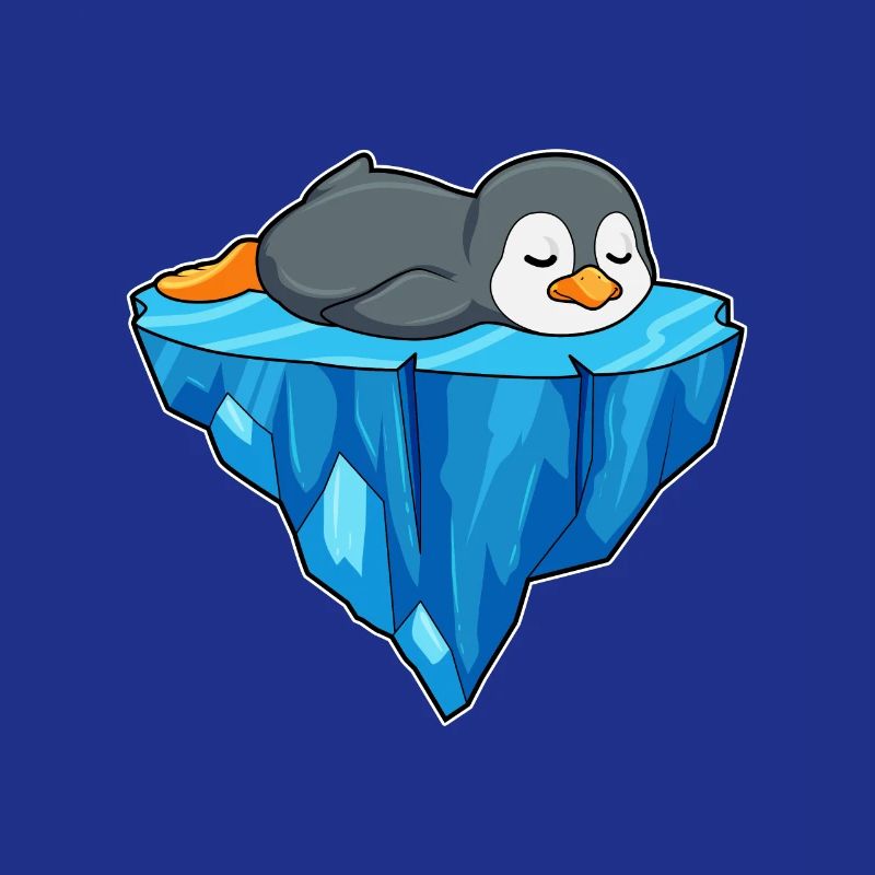 Pinguin Eisscholle
