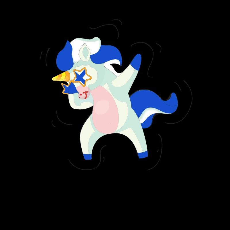 Finlande drapeau Dabbing Licorne