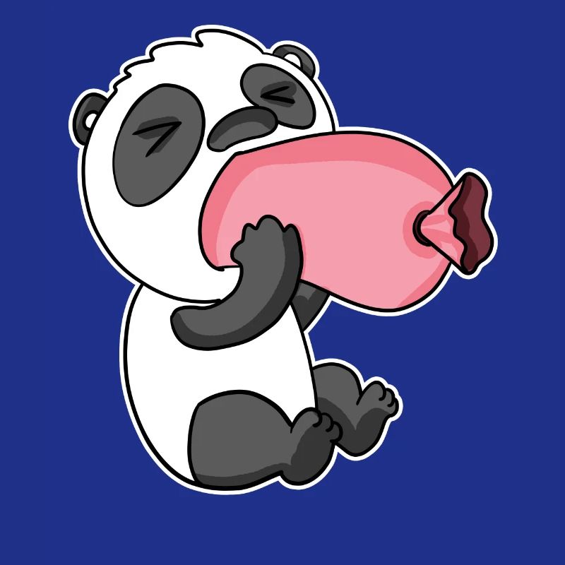 Panda mit Wurst