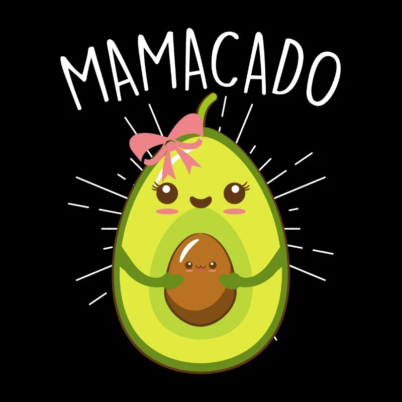 Vegane werdende Mama Avocado Spruch Mamacado