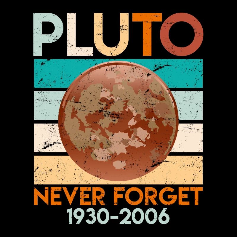 Pluto Never Forget 1930-2006 Zwergplanet