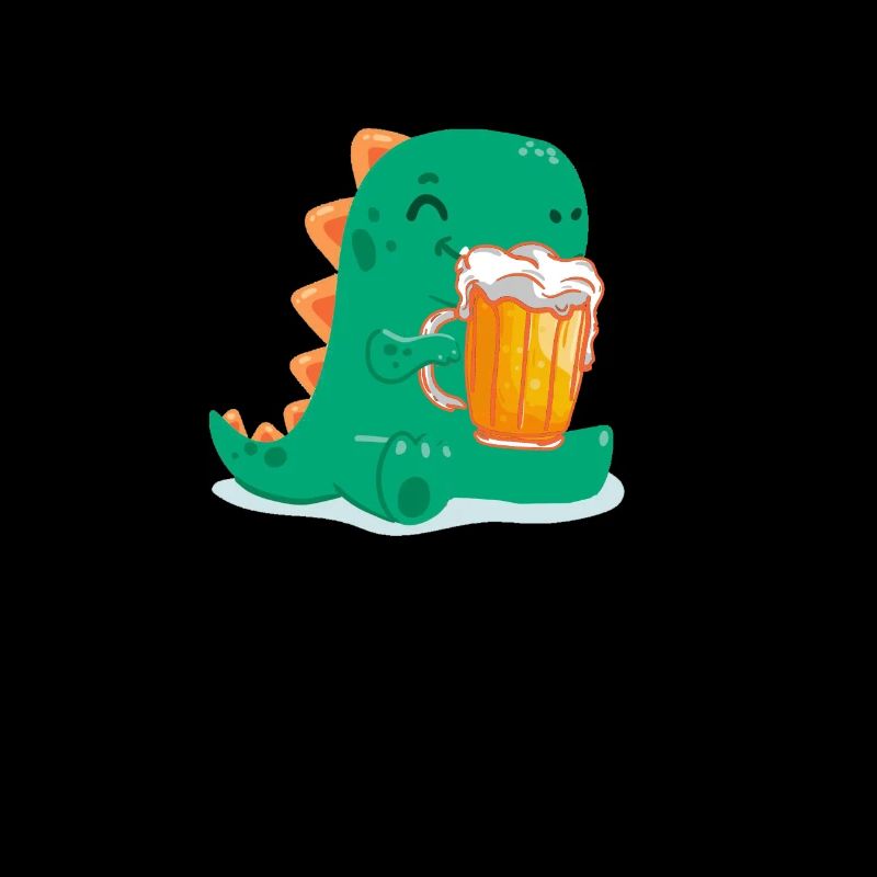 Bier Geschenk mit Dino