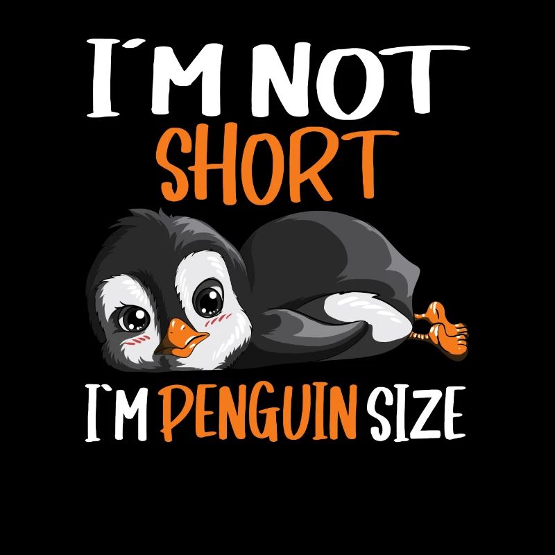 Pinguin Design mit Spruch Witzig Meeresbewohner
