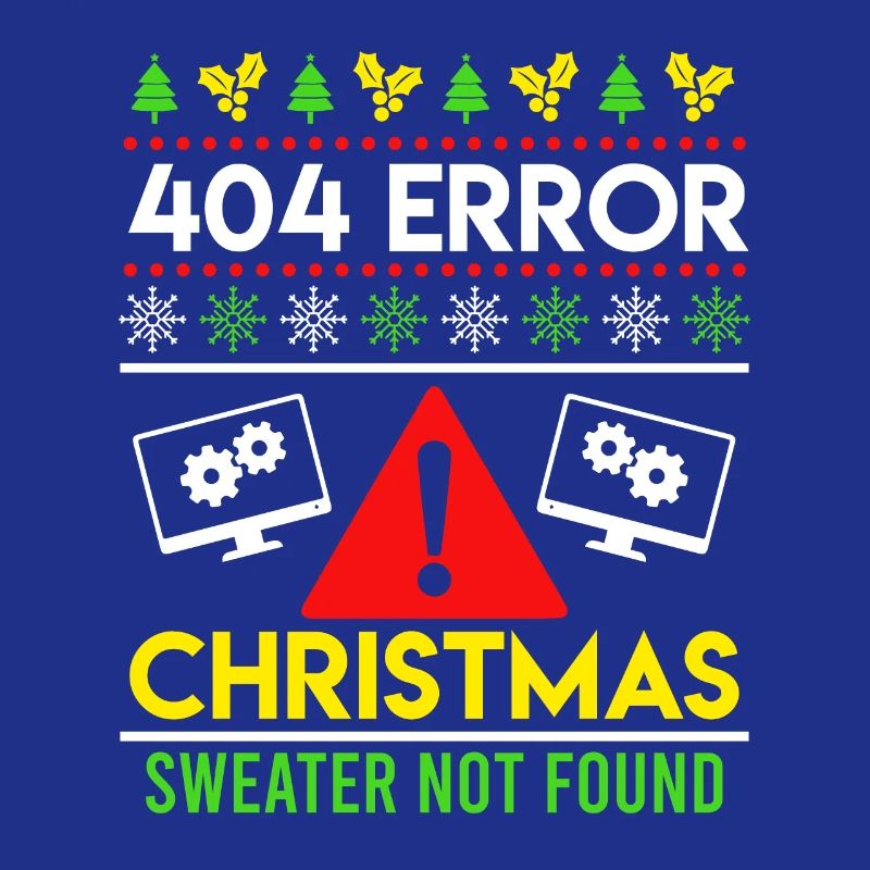 404 Error Ugly Chritsmas Coder Coder Coder
