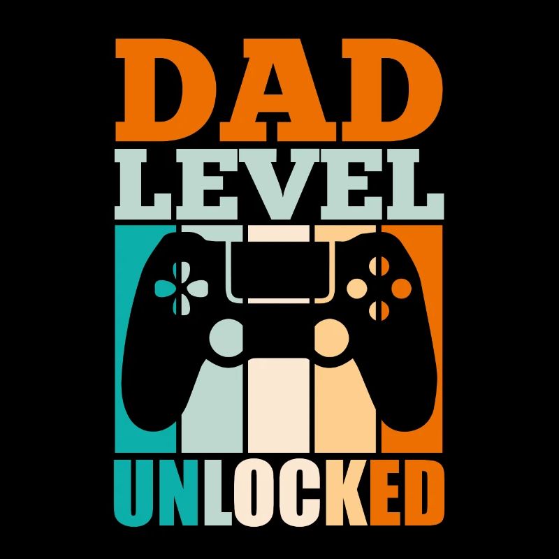 Dad Level unlocked werdender Papa 2022 Gaming