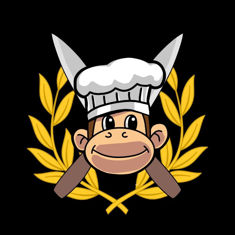 Cuisinier Cuisinier Gourmet Singe Chef Hobby Chef