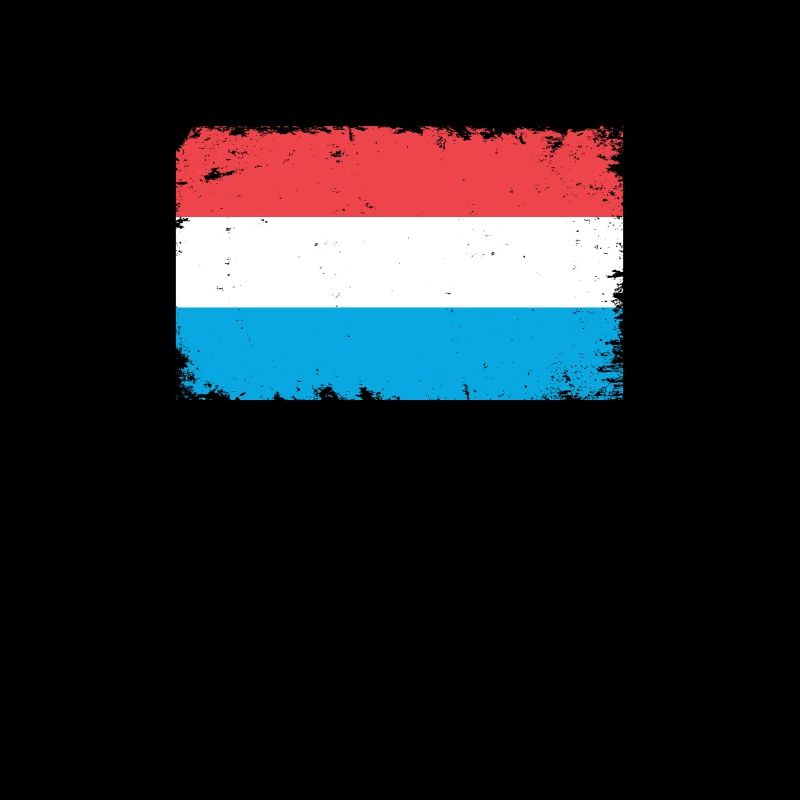 Luxembourg Heartbeat Flag Vintage Luxembourg