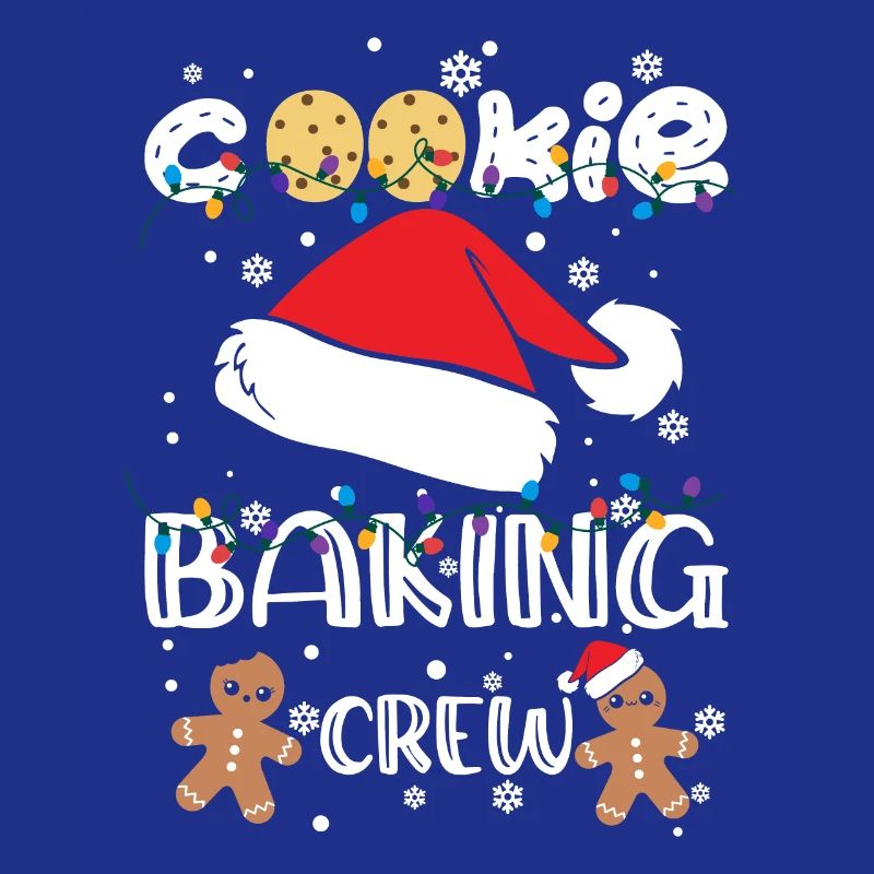 Lumières de Noël Équipe de cuisson de biscuits de Noël