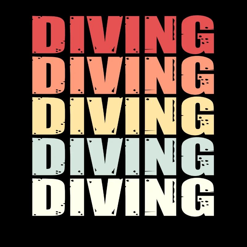 Diving tauchen Scuba diving Spruch Retro Geschenk