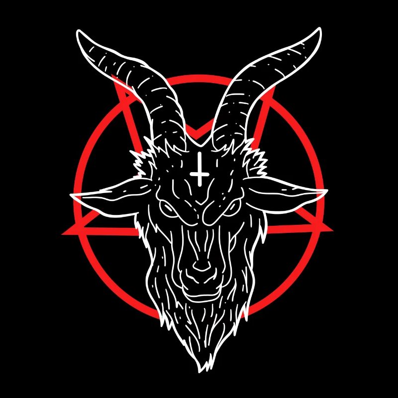 666 Satan Diable Antéchrist Chèvre Pentagramme