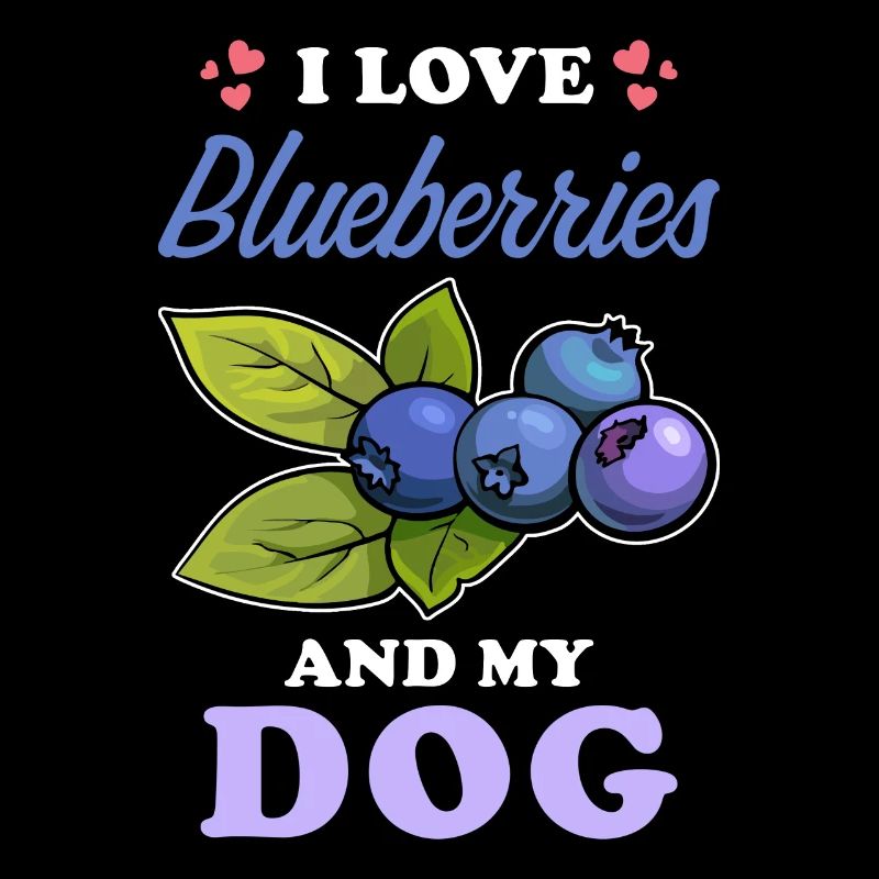 Blaubeeren und Hunde Spruch