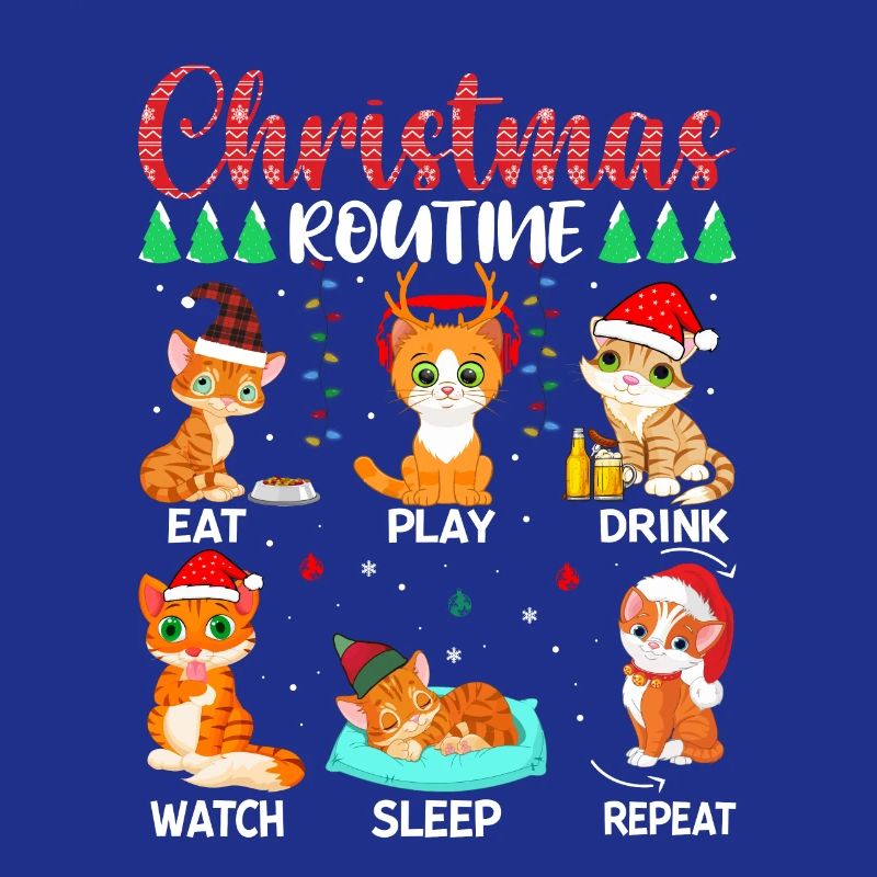 Routine de Noël Chat