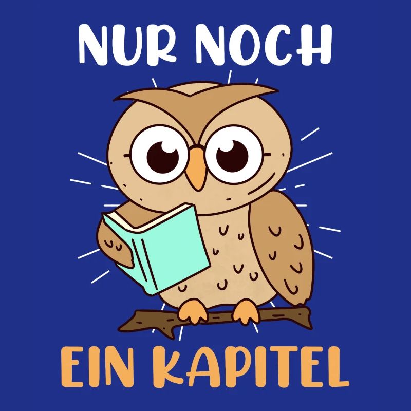 Lehrer Bücherwurm Nur noch ein Kapitel Lese Eule