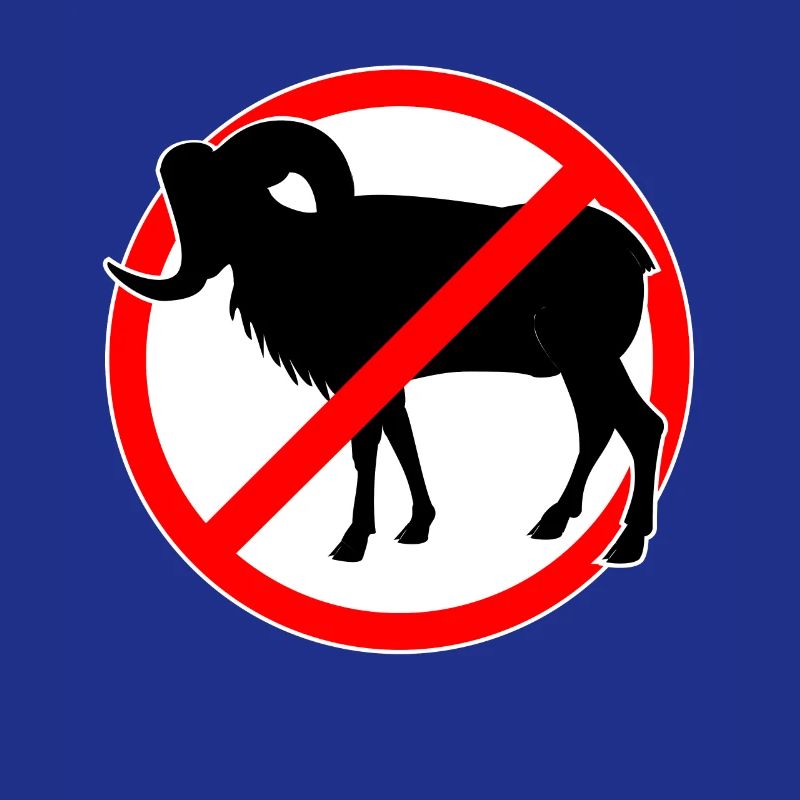 Ziegen oder Mufflons verboten - Ziege