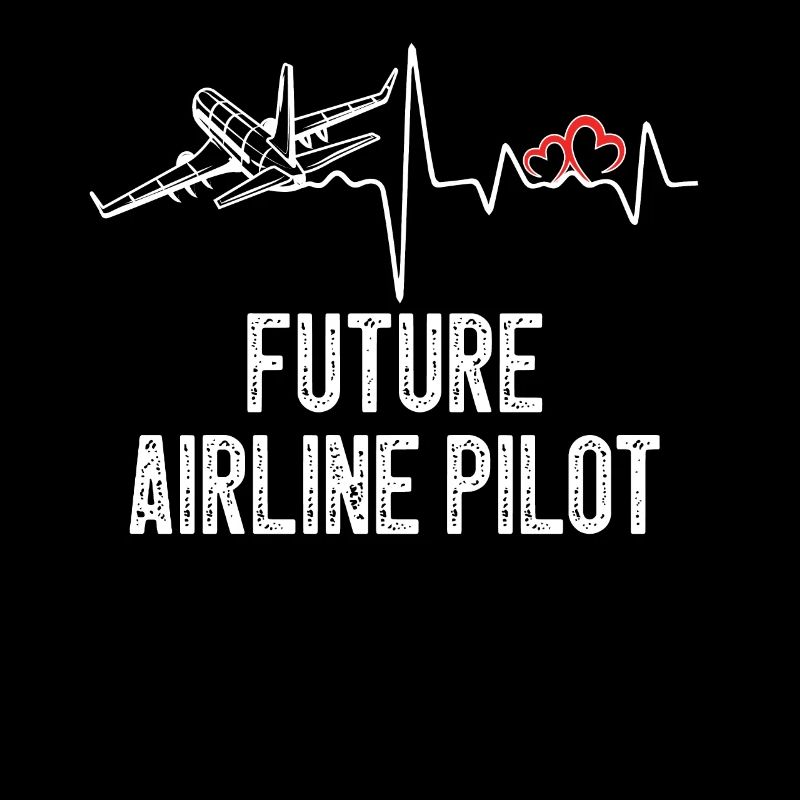 Future Airline Pilot Heartbeat Airplane