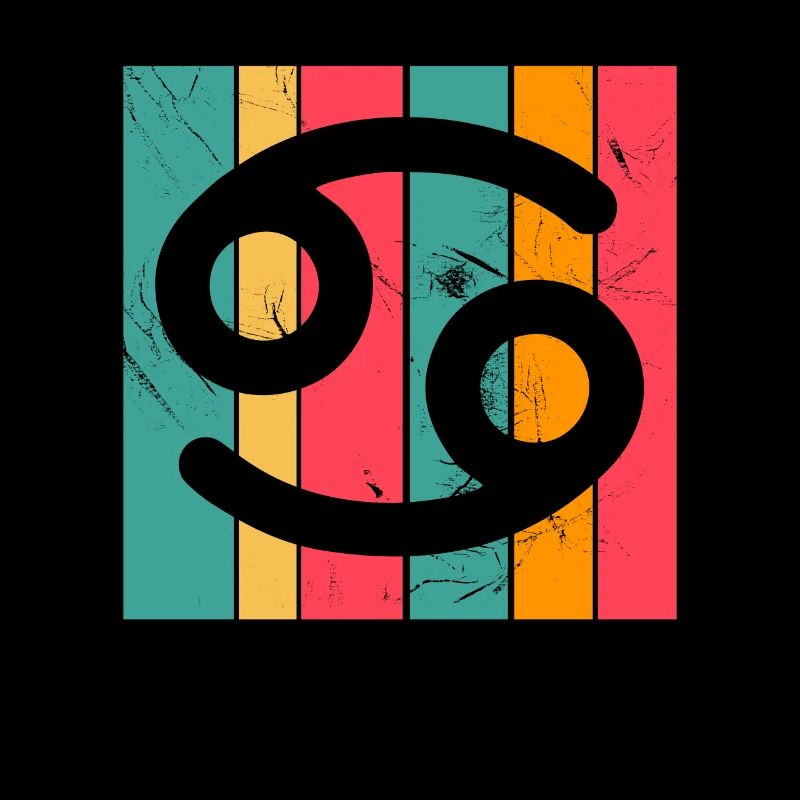 Krebs Sternzeichen Horoskop Retro Bday Geschenk