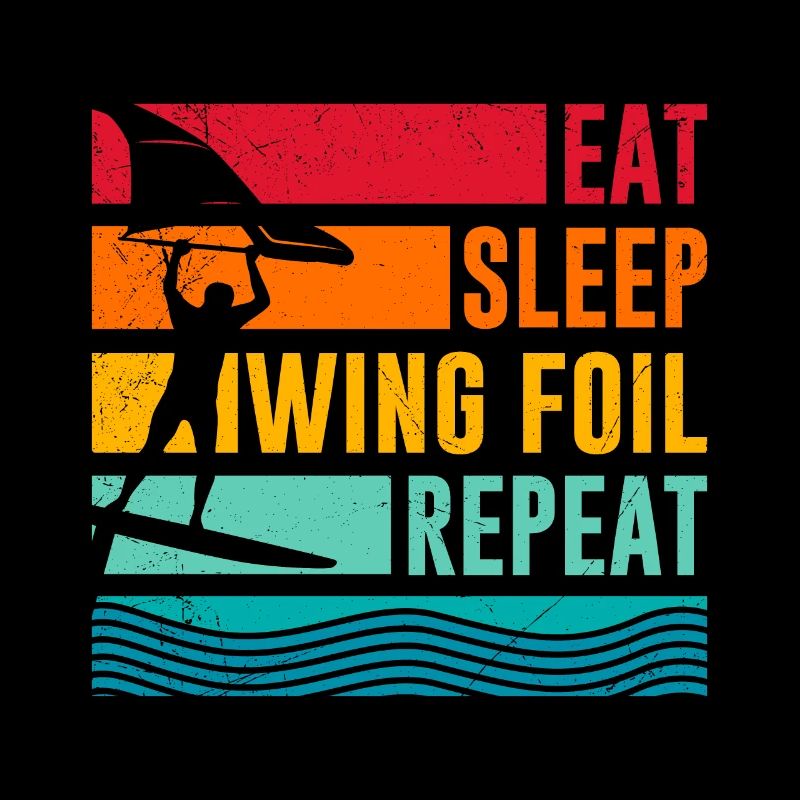Wing Surf Eat Sleep Wing Foil Répéter Wing Surfer