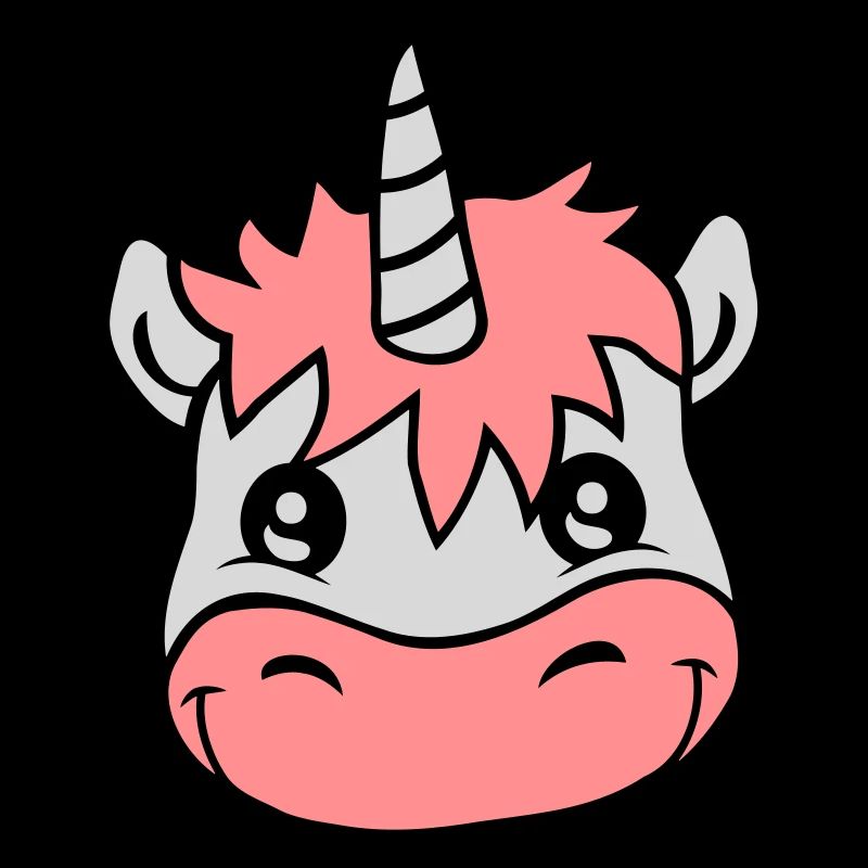 Cute face unicorn