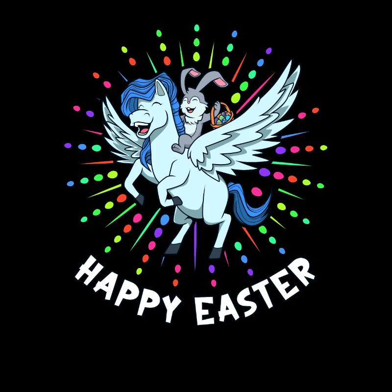 Easter rides on Pegasus - Happy Easter