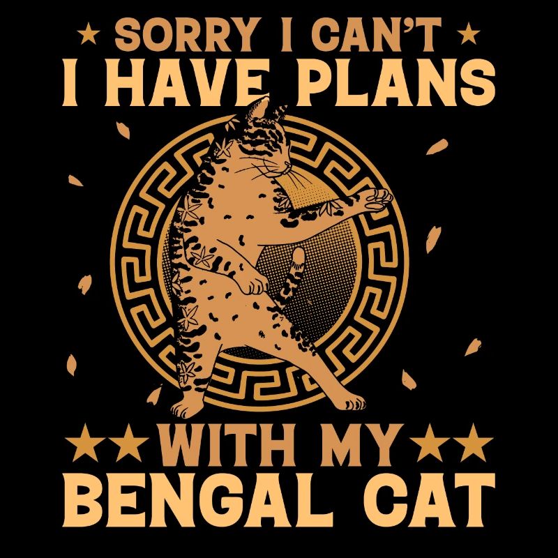Désolé, je ne peux pas avoir de plans avec mon chat Bengal