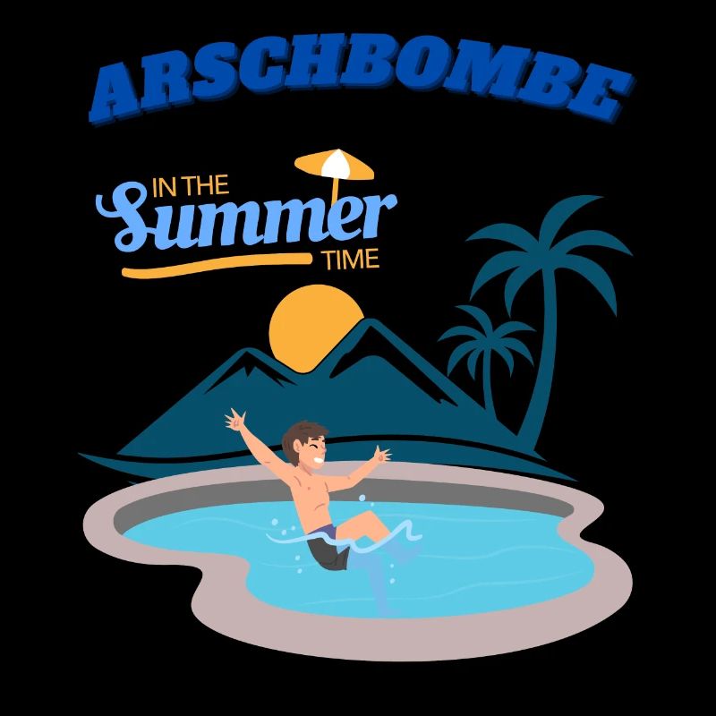 Summer paradise pool area