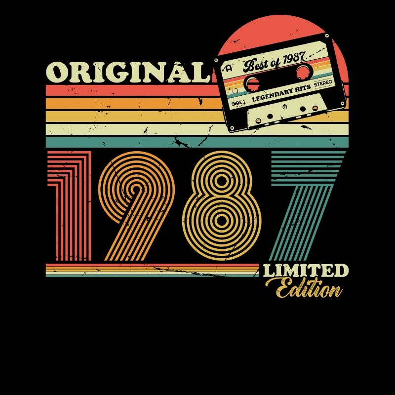 1987 Vintage Birthday Retro Vintage Gift