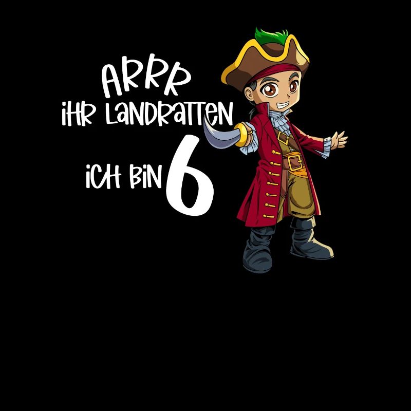 Geburtstagsshirt Pirat - 6 Geburtstag Junge