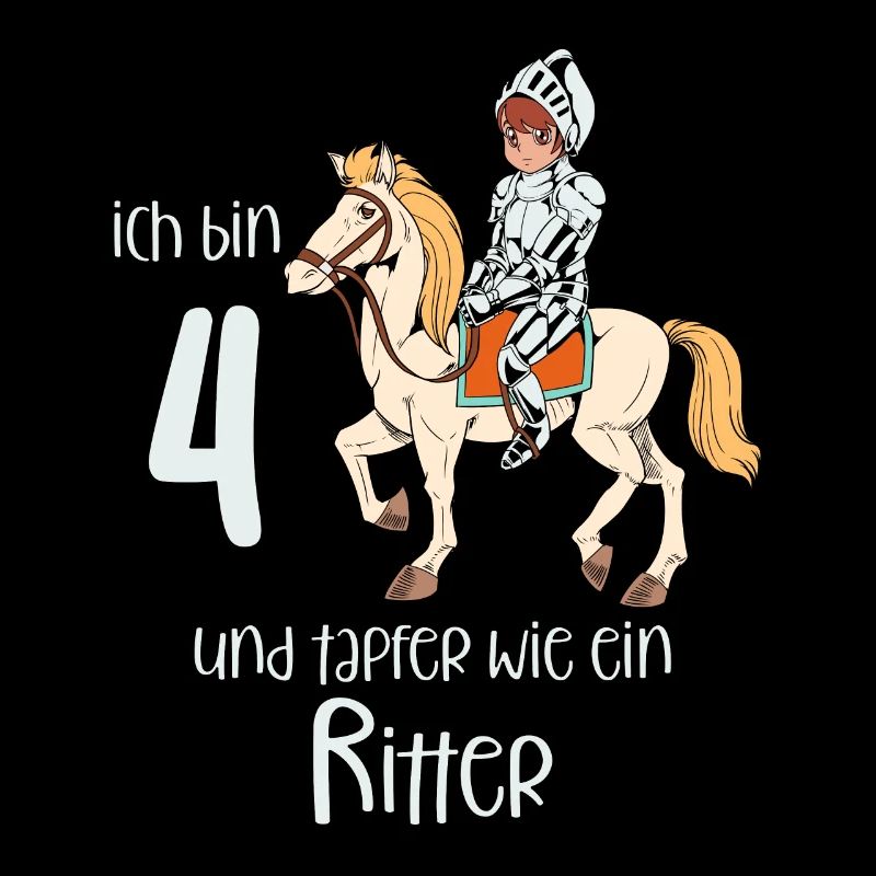 Geburtstagsshirt Ritter - 4 Geburtstag Junge