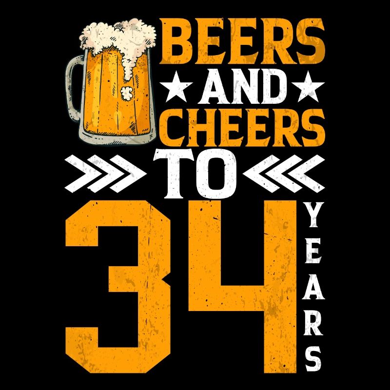 Acclamations et bière à 34 ans Chope de bière mousseuse