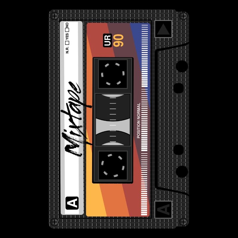 Mixtape Cassette 90s Party 80s Retro Tape