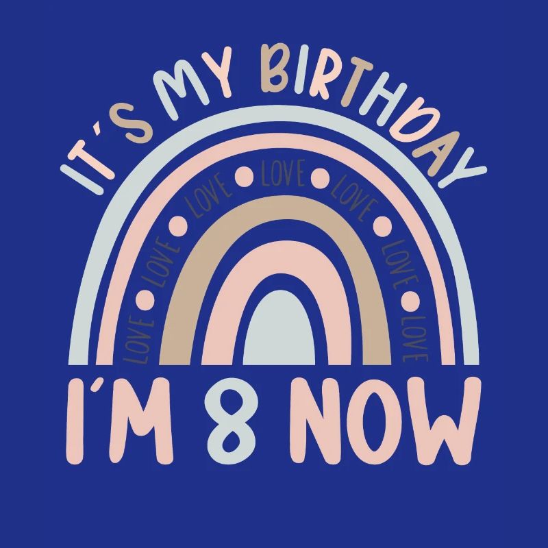 8 years Rainbow Rainbow 8th birthday