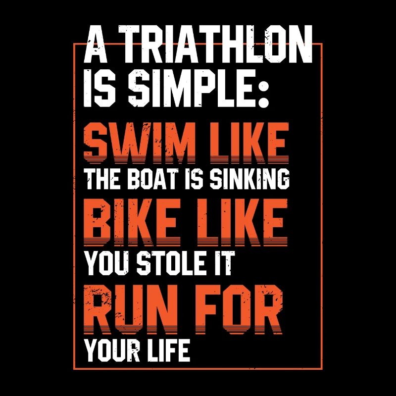 Triathlon Course Natation Cyclisme Athelete