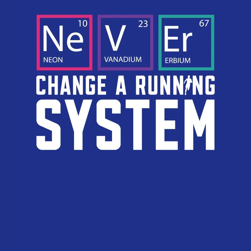 Ne changez jamais un marathon de coureur de système de course