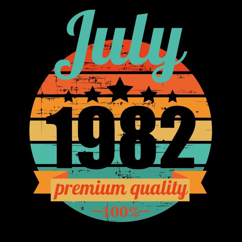 Né en juillet 1982 40 ans 40s 40e anniversaire